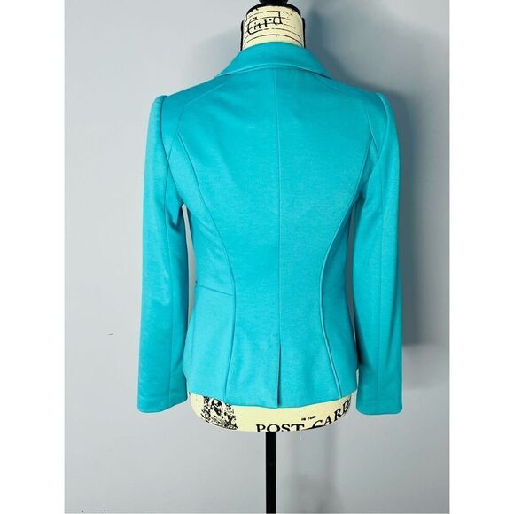 The Limited Women's XS Aqua Blue Single Button Blazer Jacket Workwear Fitted - Picture 8 of 8